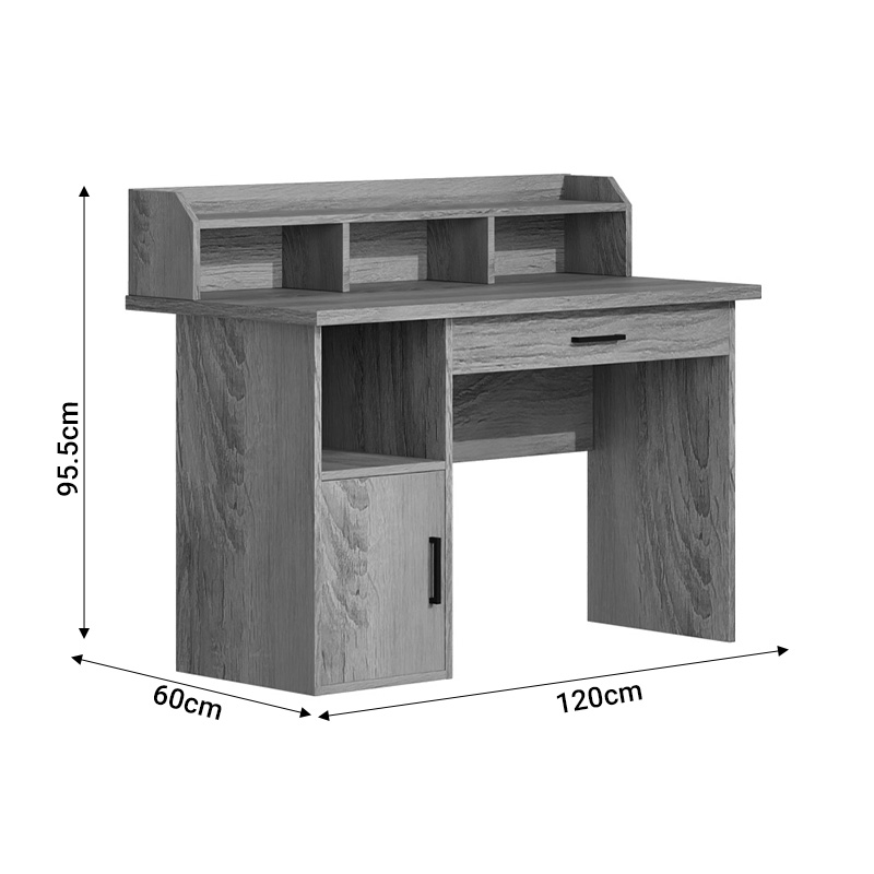 Γραφείο εργασίας Workie pakoworld sonoma mdf 120x60x95.5εκ 6