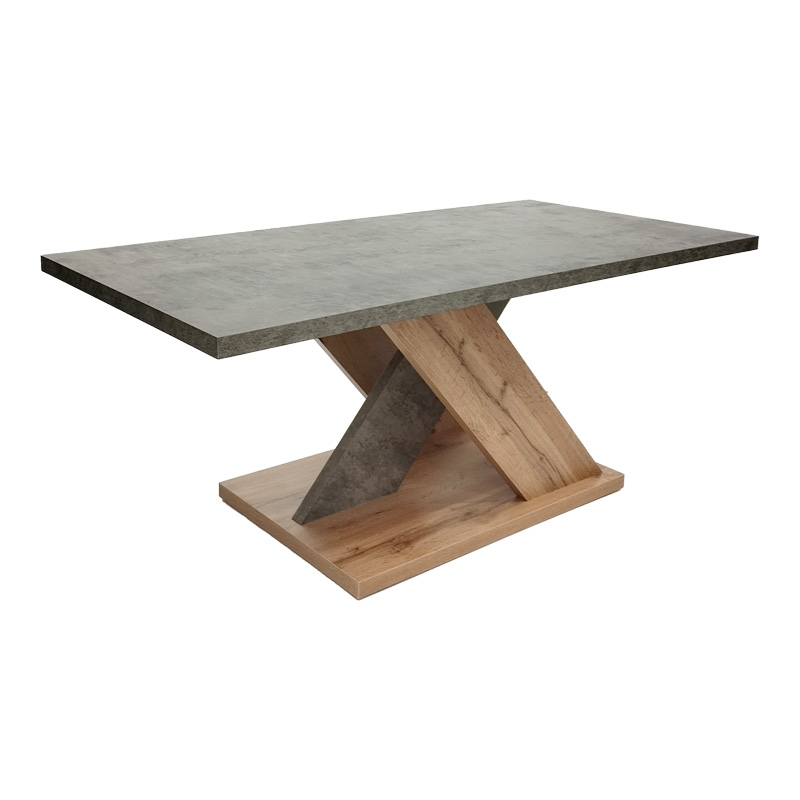 Τραπέζι σαλονιού Solange pakoworld σε γκρι-sonoma απόχρωση 110x55x47.5εκ 2