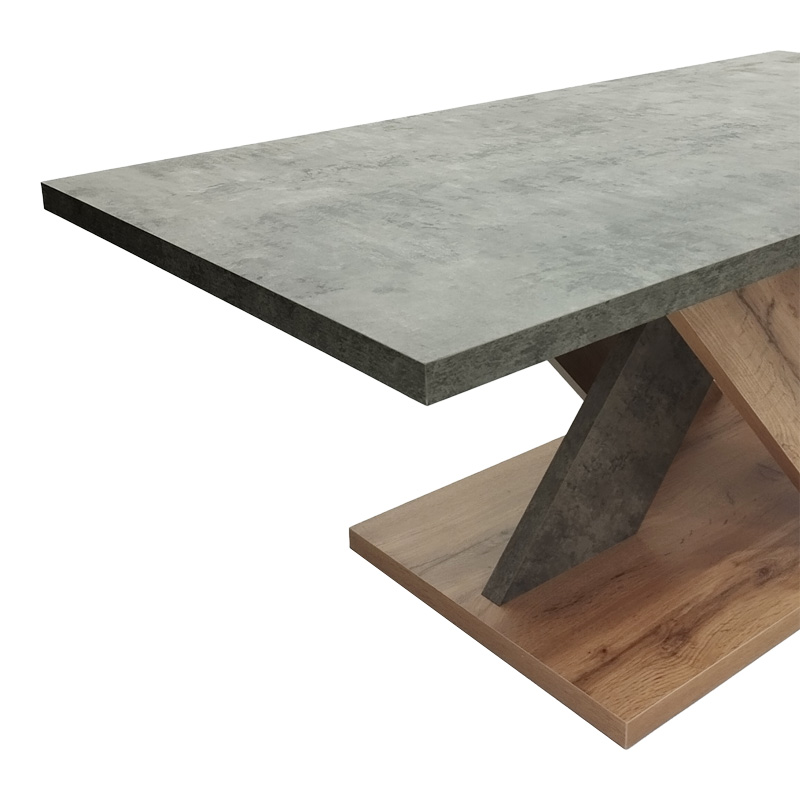 Τραπέζι σαλονιού Solange pakoworld σε γκρι-sonoma απόχρωση 110x55x47.5εκ 5