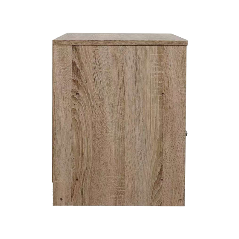 Κομοδίνο Foly pakoworld με ένα ντουλάπι σε sonoma-ανθρακί απόχρωση 40x40x50εκ 5