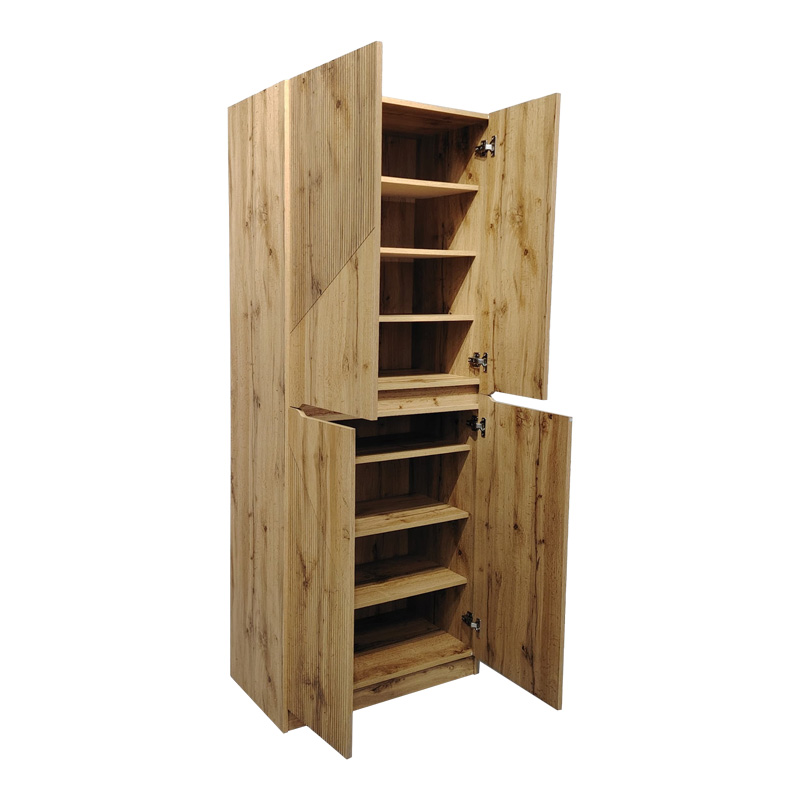 Παπουτσοθήκη-ντουλάπι Kebell pakoworld σε oak απόχρωση 71x41.5x180.4εκ 3