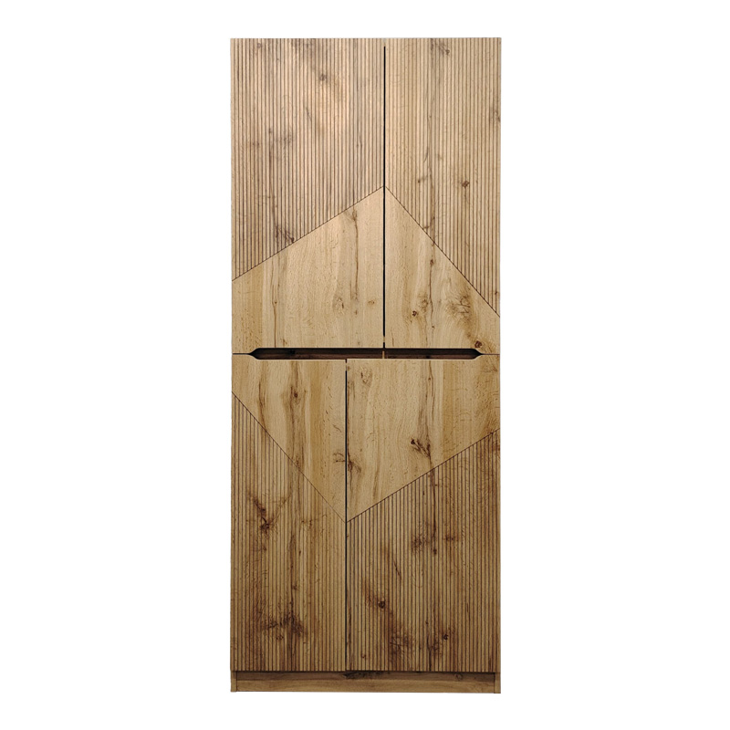 Παπουτσοθήκη-ντουλάπι Kebell pakoworld σε oak απόχρωση 71x41.5x180.4εκ 4