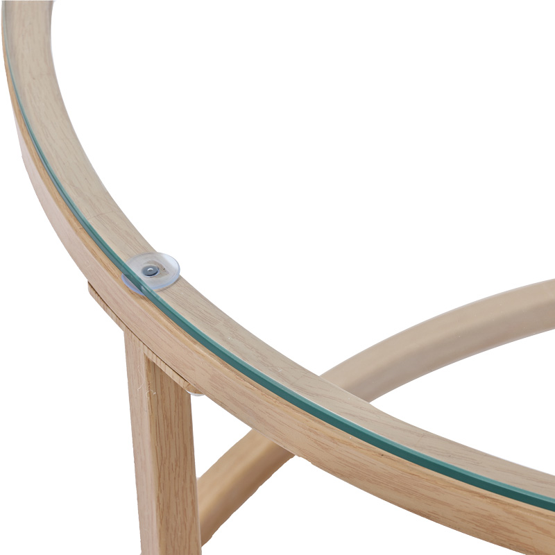 Τραπέζια σαλονιού Beatrice pakoworld σετ 2τεμ γυαλί-φυσικό rattan-φυσικό μέταλλο 8