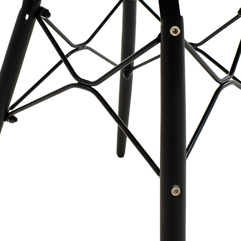 Καρέκλα Ninja pakoworld PP μόκα-μαύρο πόδι 7