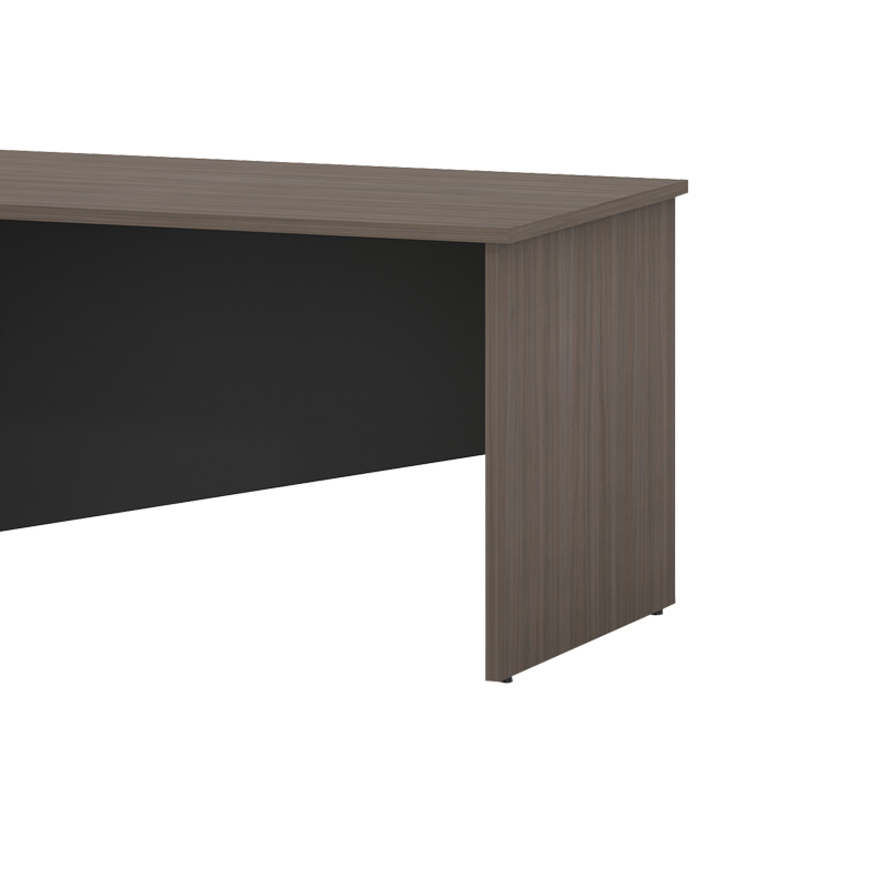 Γραφείο εργασίας επαγγελματικό αριστερή γωνία Denith pakoworld ανθρακί-καρυδί 220x180x75εκ 4
