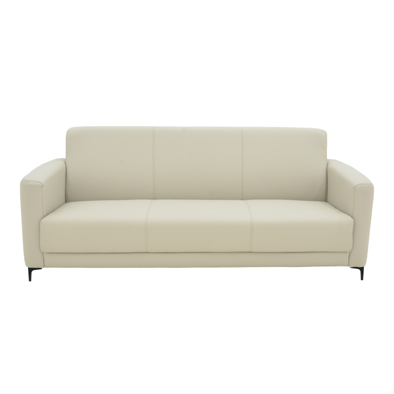 Καναπές τριθέσιος Sidica pakoworld PU σε εκρού απόχρωση 185x82x81εκ 3