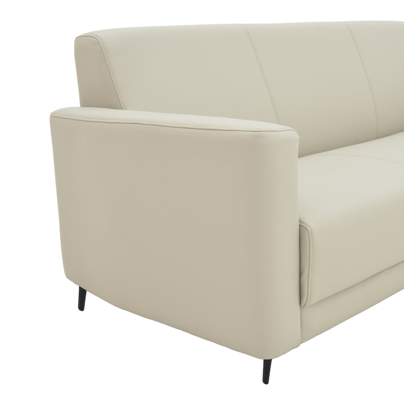 Καναπές τριθέσιος Sidica pakoworld PU σε εκρού απόχρωση 185x82x81εκ 7