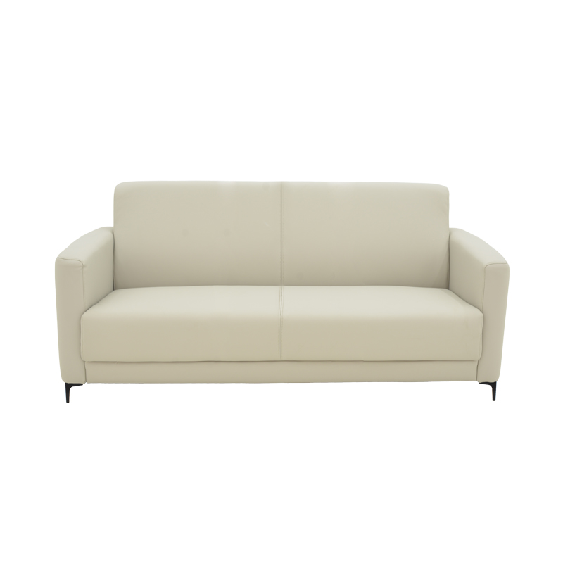 Καναπές διθέσιος Sidica I pakoworld PU σε μπεζ απόχρωση 135x82x81εκ 3