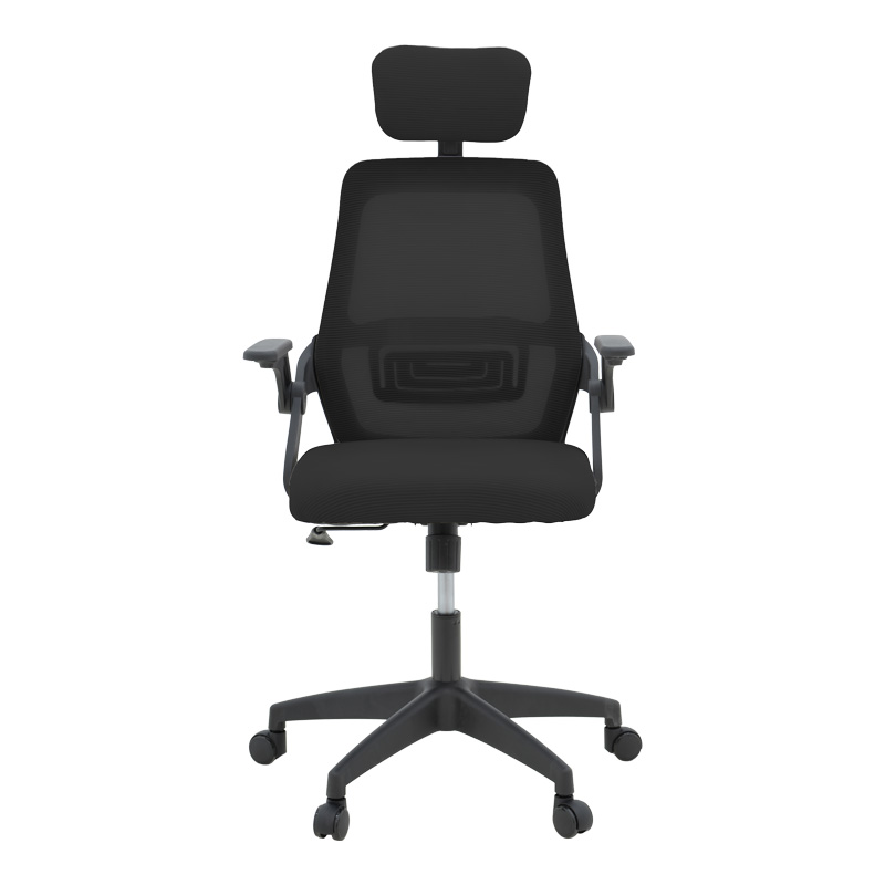 Καρέκλα γραφείου Peja pakoworld mesh ύφασμα μαύρο 58x60x107-117εκ 6