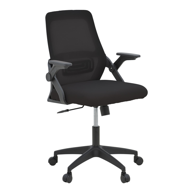 Καρέκλα γραφείου Reji pakoworld mesh ύφασμα μαύρο 58x60x89-99εκ 1