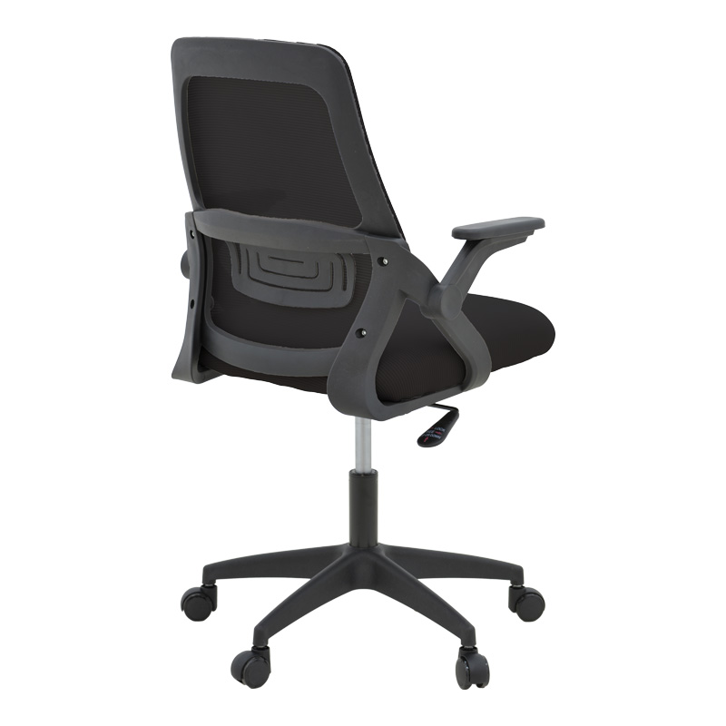 Καρέκλα γραφείου Reji pakoworld mesh ύφασμα μαύρο 58x60x89-99εκ 2