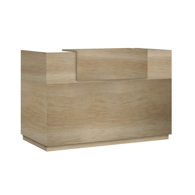 Γραφείο reception Lotus pakoworld σε χρώμα φυσικό 140x70x110εκ 1