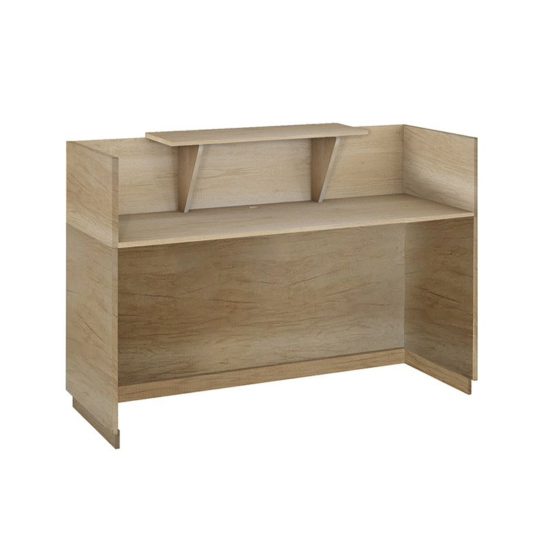 Γραφείο reception Lotus pakoworld σε χρώμα φυσικό 140x70x110εκ 2