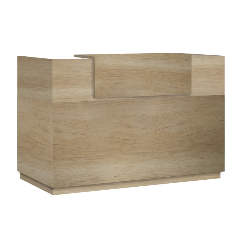 Γραφείο reception Lotus pakoworld σε χρώμα φυσικό 180x70x110εκ 1