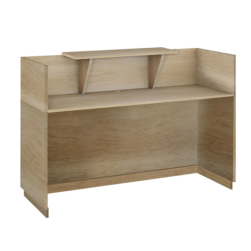 Γραφείο reception Lotus pakoworld σε χρώμα φυσικό 180x70x110εκ 2