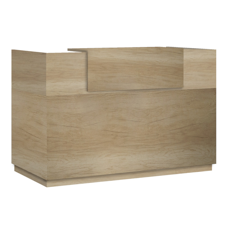 Γραφείο reception Lotus pakoworld σε χρώμα φυσικό 200x70x110εκ 1