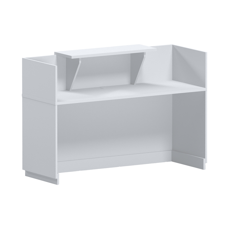 Γραφείο reception Lotus pakoworld σε λευκή απόχρωση 140x70x110εκ 2