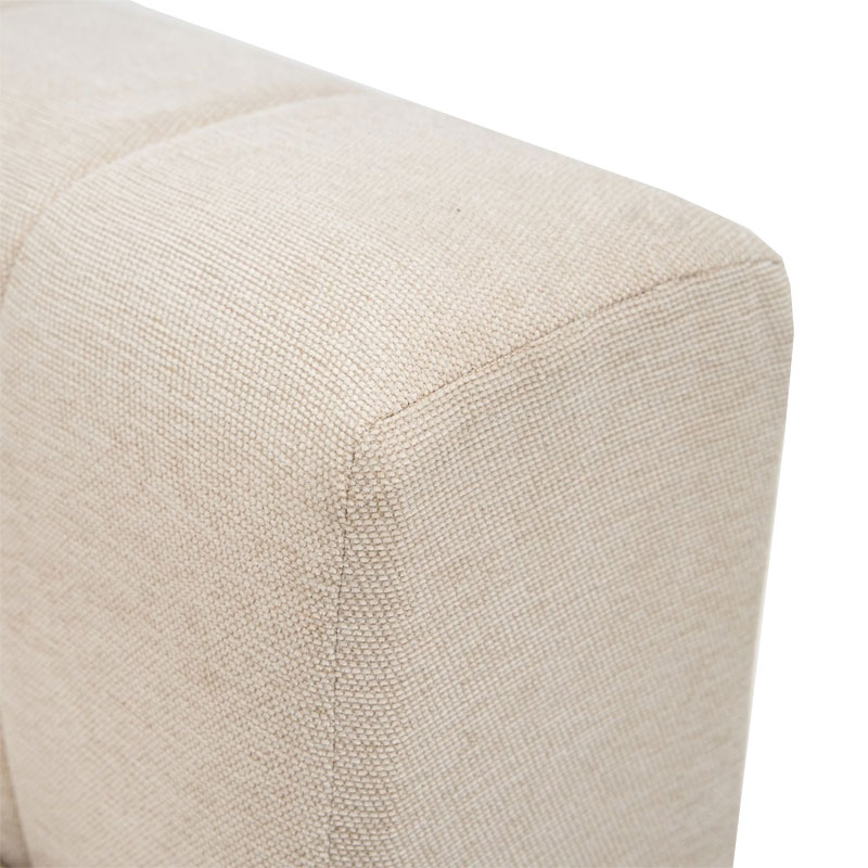 Γωνιακός καναπές Beyza pakoworld αριστερή γωνία κρεμ ύφασμα 299x160x73εκ 5