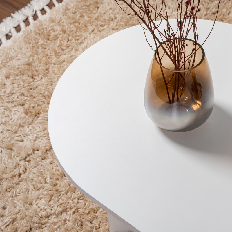 Τραπέζι σαλονιού Tabletod pakoworld σε λευκή απόχρωση 119x60x40εκ 4