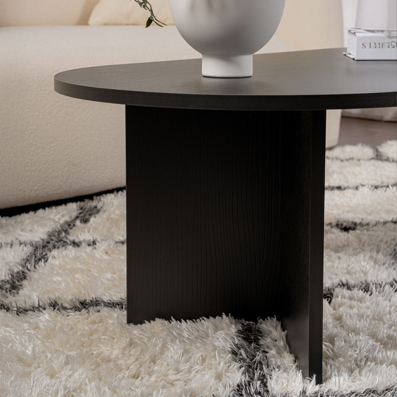 Τραπέζι σαλονιού Tabletod pakoworld σε μαύρη απόχρωση 119x60x40εκ 4