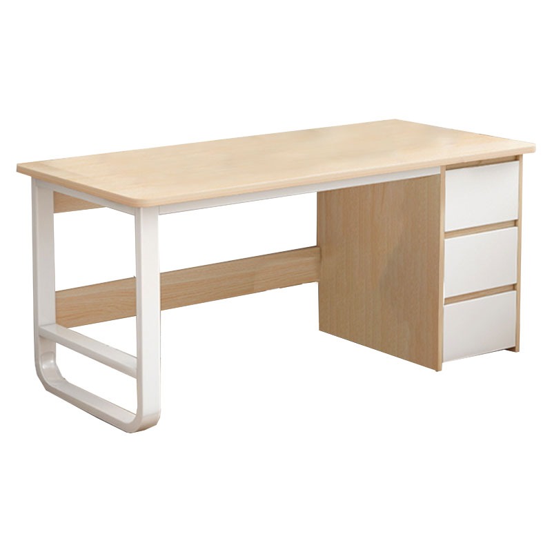 Γραφείο Salto pakoworld με συρταριέρα MDF φυσικό-λευκό 120x48x74εκ 1