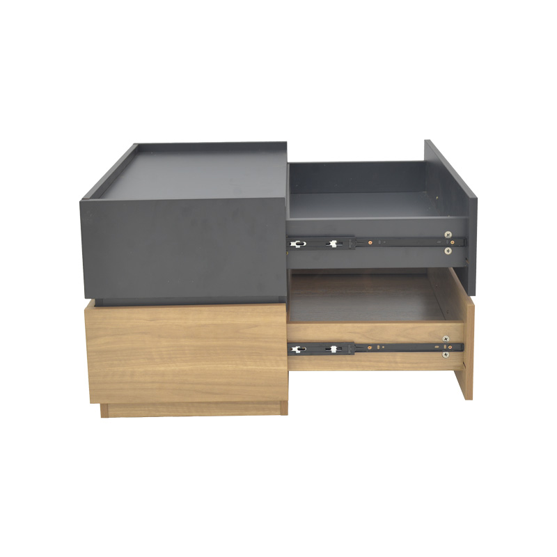 Κομοδίνο Sonlen pakoworld mdf σε sonoma-ανθρακί απόχρωση 60x40x44.5εκ 5