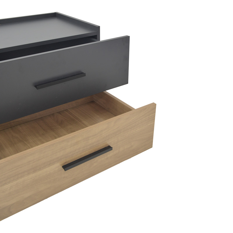 Κομοδίνο Sonlen pakoworld mdf σε sonoma-ανθρακί απόχρωση 60x40x44.5εκ 7