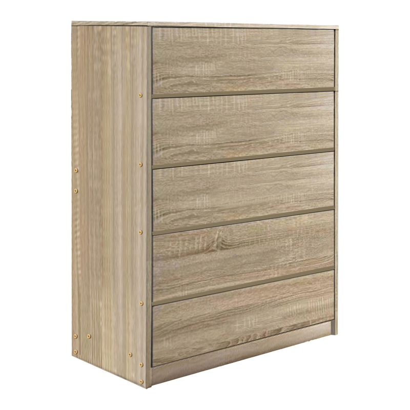 Συρταριέρα Kuanger pakoworld mdf σε φυσική απόχρωση 80x40x109εκ 1