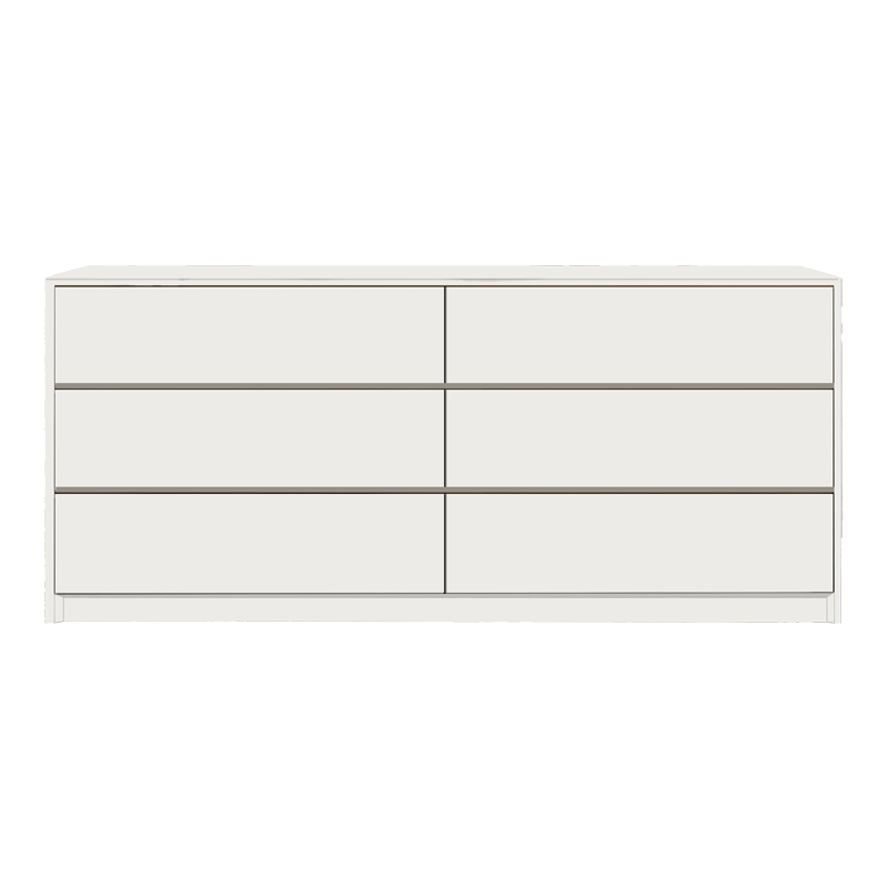 Συρταριέρα Kuanger pakoworld mdf σε λευκή απόχρωση 120x40x70εκ 1