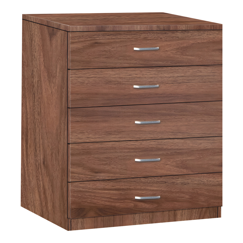 Συρταριερα Gioko pakoworld με 5 συρτάρια σε καρυδι απόχρωση 80x40x100εκ 1