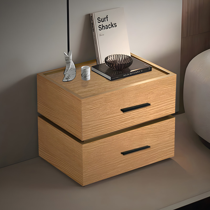 Κομοδίνο Sonlen pakoworld mdf σε oak απόχρωση 60x40x44.5εκ 2