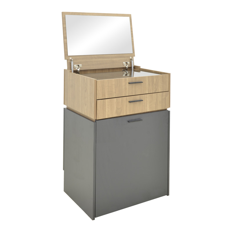 Τουαλέτα κρεβατοκάμαρας Sonlen pakoworld ανθρακί-sonoma 60x45x130εκ 2