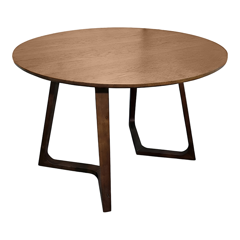 Τραπέζι Sedria pakoworld mdf καρυδί Φ120x75εκ 1