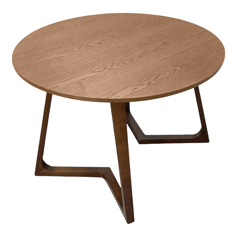 Τραπέζι Sedria pakoworld mdf καρυδί Φ120x75εκ 2