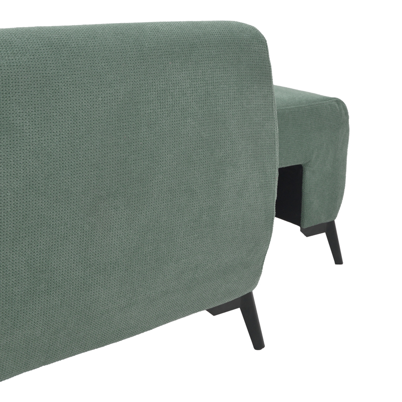 Kαναπές κρεβάτι τριθέσιος αναστρέψιμος Settee pakoworld ύφασμα με αποθηκευτικό χώρο σε μέντα απόχρωση 286x204x93εκ 8