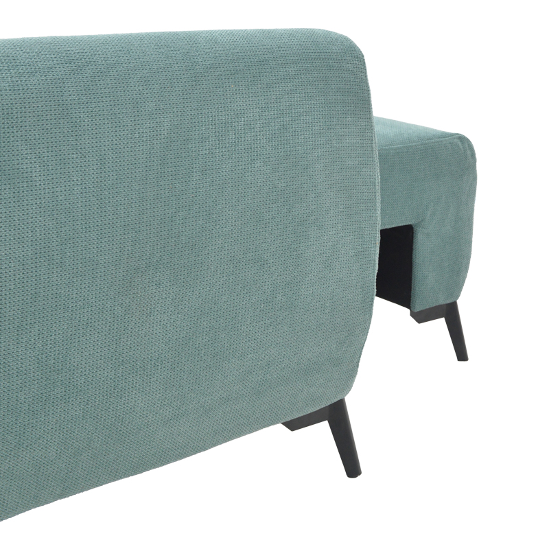 Kαναπές κρεβάτι τριθέσιος αναστρέψιμος Settee pakoworld ύφασμα με αποθηκευτικό χώρο σε σιέλ απόχρωση 286x204x93εκ 8