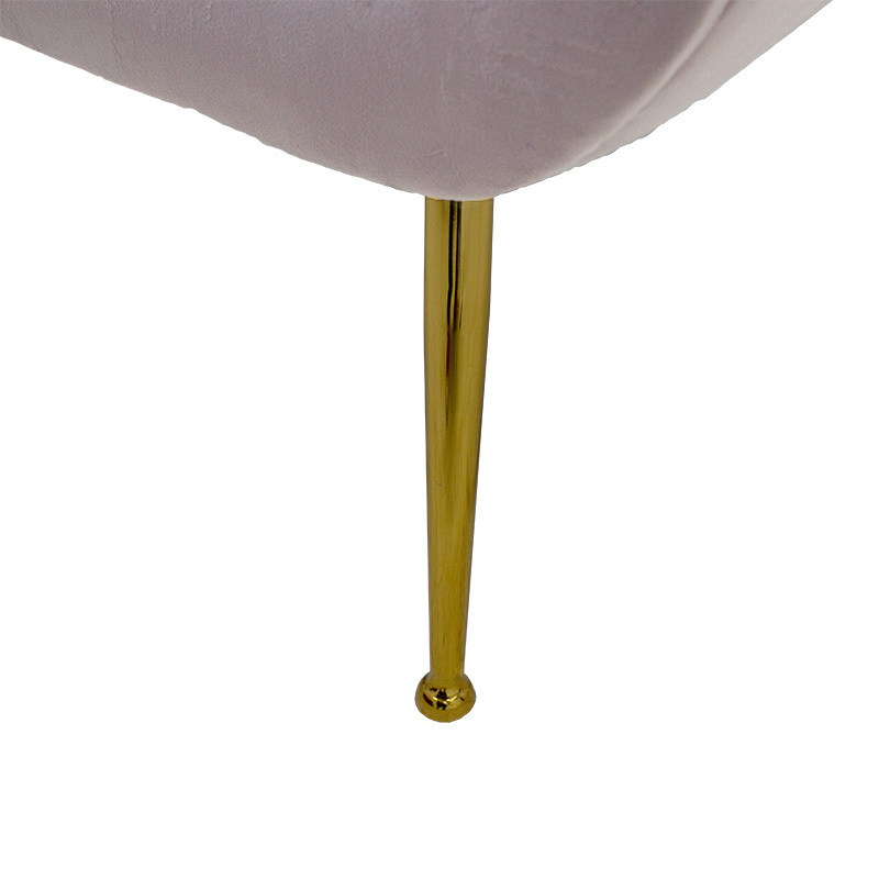 Πολυθρόνα-μπερζέρα Macel pakoworld βελούδο σάπιο μήλο-χρυσό 79x71x89εκ 7