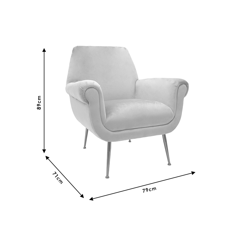 Πολυθρόνα-μπερζέρα Macel pakoworld βελούδο σάπιο μήλο-χρυσό 79x71x89εκ 8