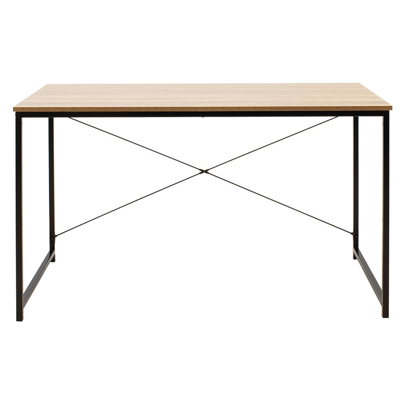 Γραφείο εργασίας Ramon pakoworld φυσικό-μαύρο 120x60,5x70εκ 3