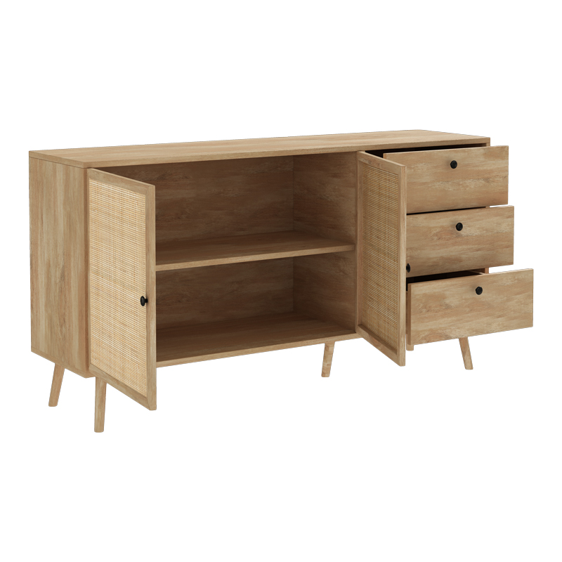 Μπουφές Oslo pakoworld sonoma 150x39x79εκ 3