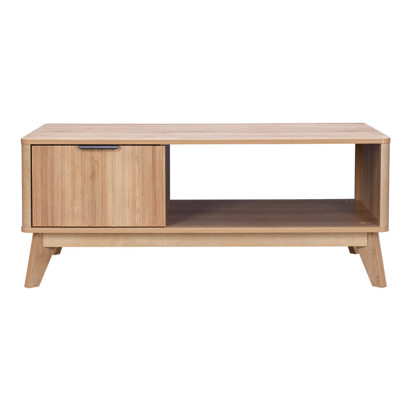 Τραπέζι σαλονιού Hamea pakoworld mdf σε φυσική απόχρωση 110x55,2x45εκ 4