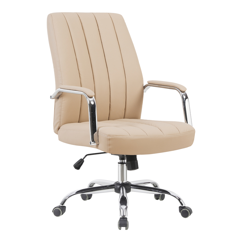 Καρέκλα γραφείου διευθυντή Mido pakoworld pu cappuccino 58x71x100-106εκ 1