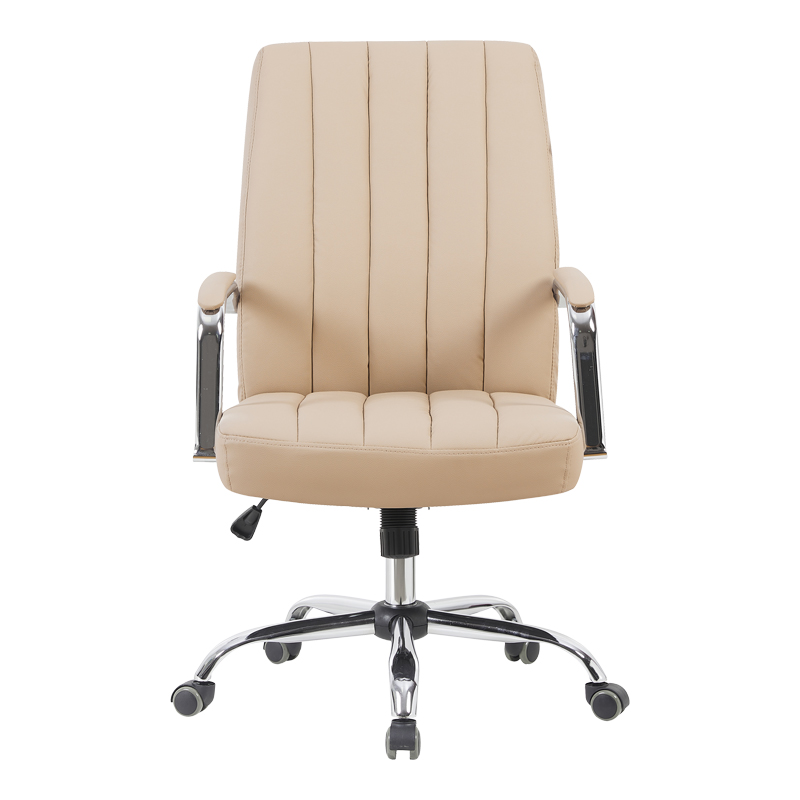Καρέκλα γραφείου διευθυντή Mido pakoworld pu cappuccino 58x71x100-106εκ 4
