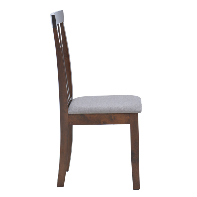 Καρέκλα Houston pakoworld rubberwood σε καρυδί απόχρωση 40x49x94εκ 3