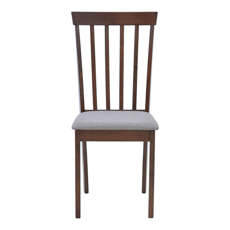 Καρέκλα Houston pakoworld rubberwood σε καρυδί απόχρωση 40x49x94εκ 4