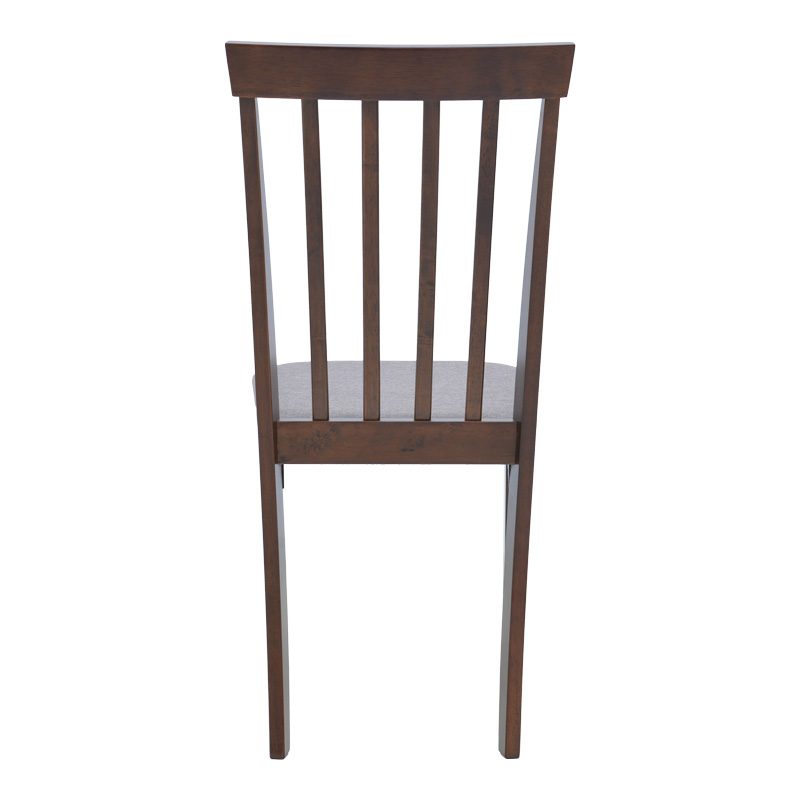 Καρέκλα Houston pakoworld rubberwood σε καρυδί απόχρωση 40x49x94εκ 5