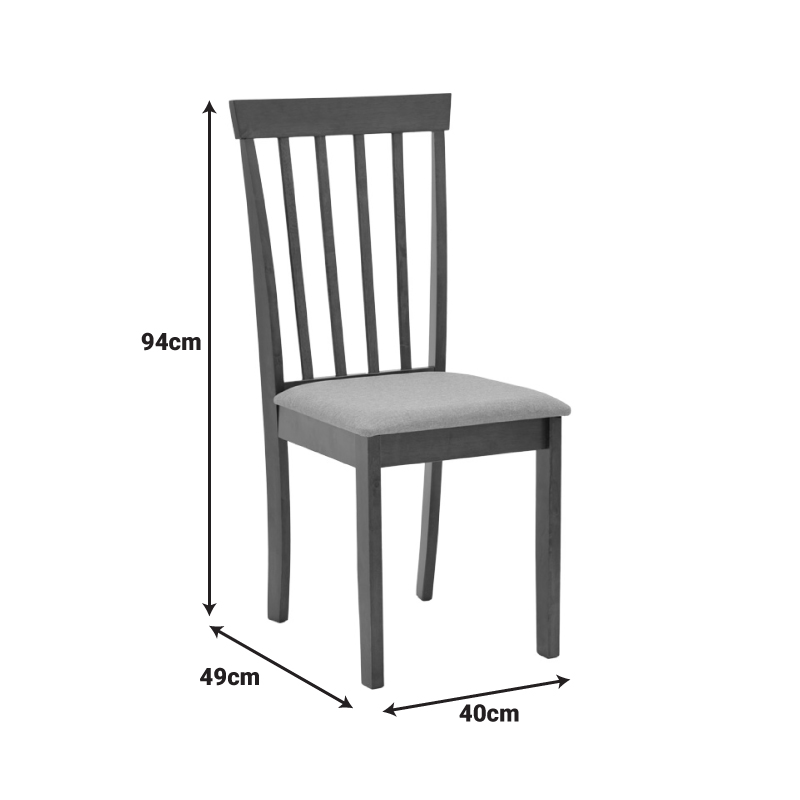 Καρέκλα Houston pakoworld rubberwood σε καρυδί απόχρωση 40x49x94εκ 8