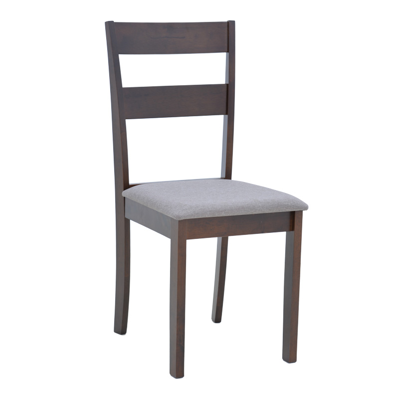 Καρέκλα Dallan pakoworld rubberwood σε καρυδί απόχρωση 40x47.5x89εκ 1