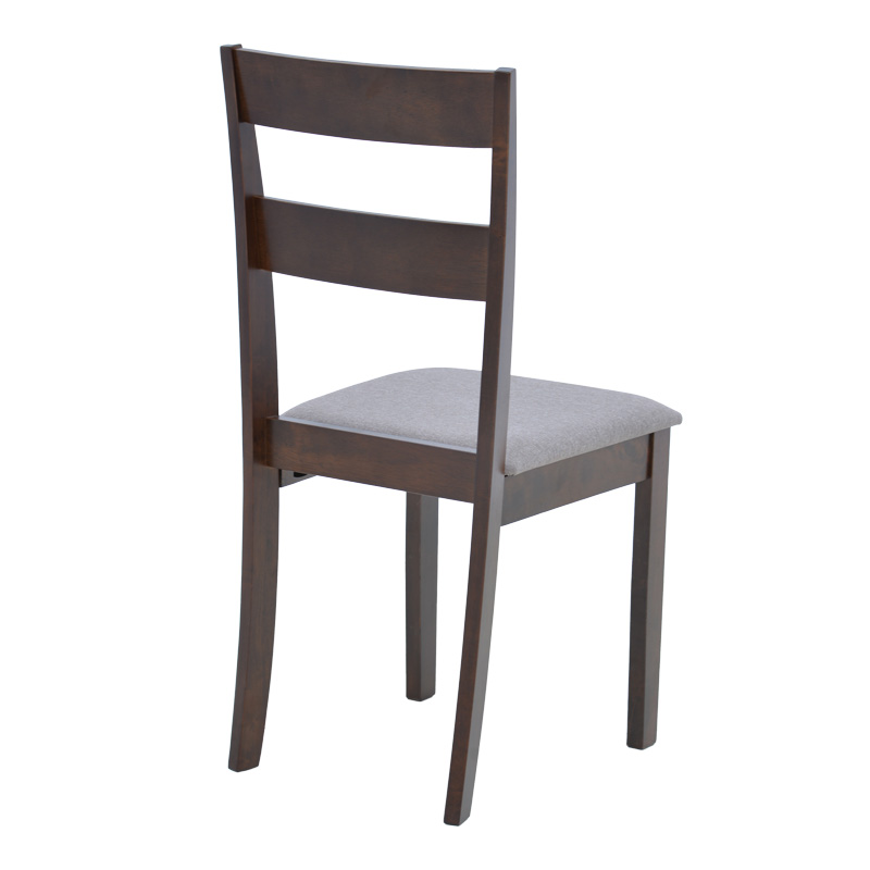 Καρέκλα Dallan pakoworld rubberwood σε καρυδί απόχρωση 40x47.5x89εκ 2