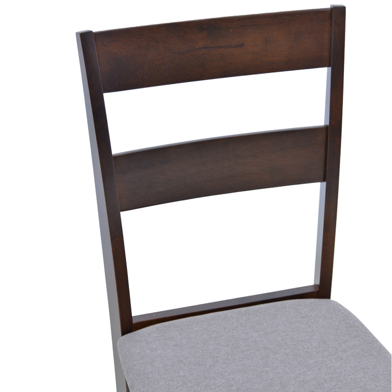 Καρέκλα Dallan pakoworld rubberwood σε καρυδί απόχρωση 40x47.5x89εκ 6